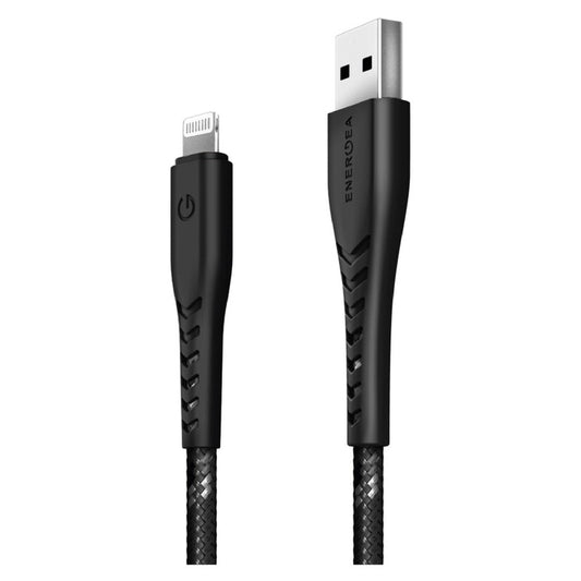 ENERGEA NYLOFLEX CABLE, CHARGE AND SYNC TOUGH LIGHTNING C89 MFI 3M – BLACK