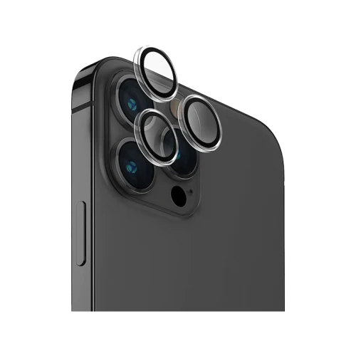 UNIQ OPTIX IPHONE PRO (2023) 6.1 ALUMINIUM CAMERA LENS PROTECTOR - MIDNIGHT (BLACK) - يونيك أوبتكس آيفون برو (2023) 6.1 حماية عدسة الكاميرا بألومنيوم - ميدنايت (أسود)