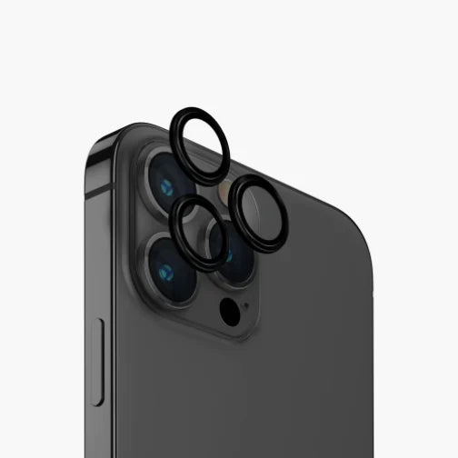 UNIQ OPTIX IPHONE PRO (2023) 6.7 ALUMINIUM CAMERA LENS PROTECTOR - MIDNIGHT (BLACK) - يونيك أوبتكس آيفون برو (2023) 6.7 حماية عدسة الكاميرا بألومنيوم - ميدنايت (أسود)