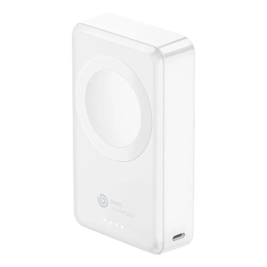 BAZIC GOPOWER MINI, 4000MAH PORTABLE APPLE WATCH CHARGER - WHITE