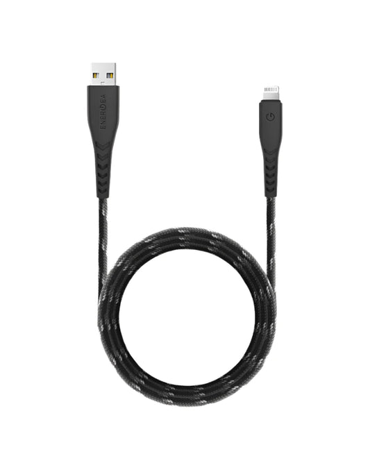 ENERGEA NYLOFLEX USB2.0 USB-A TO USB-C 5A UNIVERSAL CABLE 1.5M BLACK