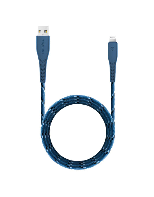 ENERGEA NYLOFLEX USB2.0 USB-A TO USB-C 5A UNIVERSAL CABLE 1.5M BLUE