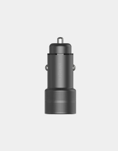 ENERGEA ALUDRIVE D60, PD30W/PPS33W 
DUO USB-C ALUMINIUM CAR CHARGER - GUNMETAL