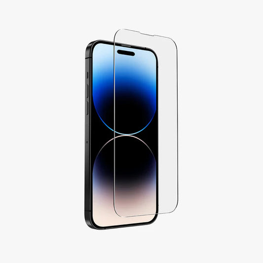 UNIQ OPTIX CLEAR IPHONE 14 PRO (2022) GLASS SCREEN PROTECTOR - يونيك أوبتكس كلير آيفون 14 برو (2022) زجاج حماية الشاشة