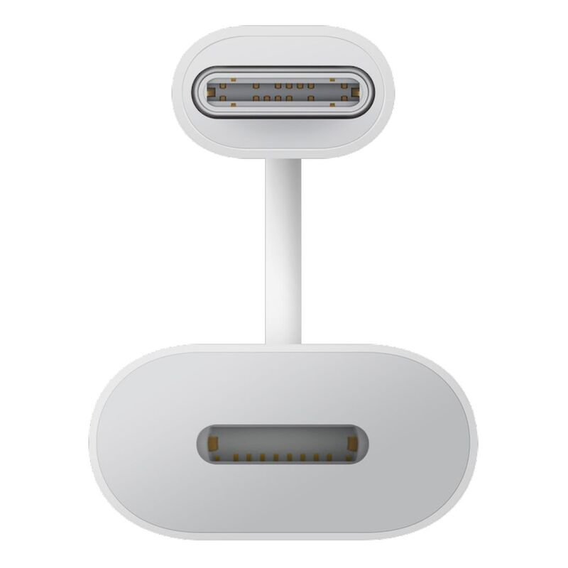 BAZIC GOCHARGE, C-LIGHTNING ADAPTER FOR POWER AND DATA TRANSFER. SUPPORTS CARPLAY - WHITE