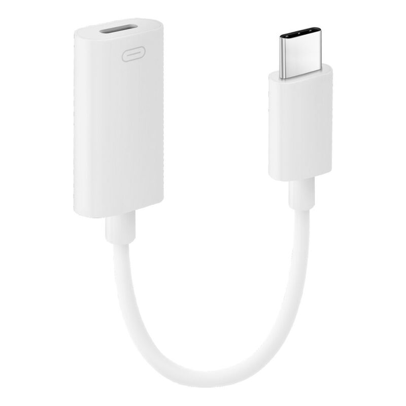 BAZIC GOCHARGE, C-LIGHTNING ADAPTER FOR POWER AND DATA TRANSFER. SUPPORTS CARPLAY - WHITE