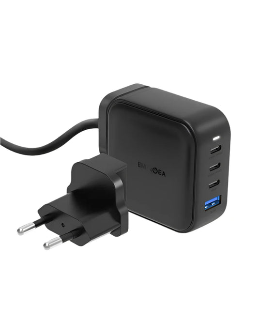 ENERGEA TRAVELHUB GAN100, 3C1A PD/USB/USB3.0 DESKTOP & WALL CHARGER,100W (US+EU+CUK) - BLACK 

ONE CHARGER, TWO MODES 
(USE IT AS WALL OR DESKTOP CHARGER)
