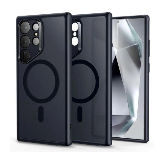 غطاء ESR كلاسيك هايبرد (هالو لوك) متوافق مع جالكسي S24 ألترا - شفاف وأسود | ESR Classic Hybrid Case (HaloLock), Compatible with Galaxy S24 Ultra - Clear Black