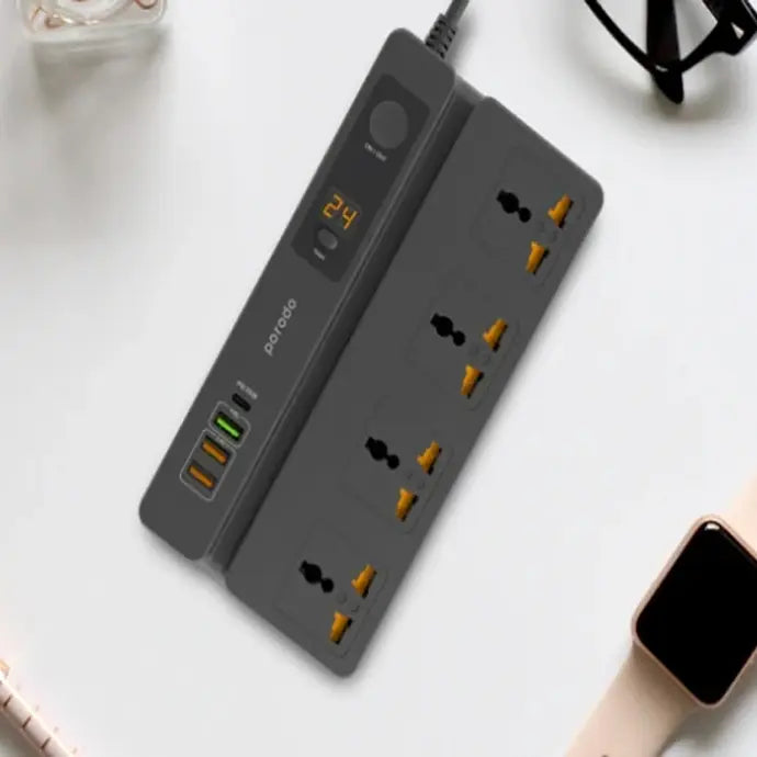 Porodo Multi-Function Socket Digital Timer