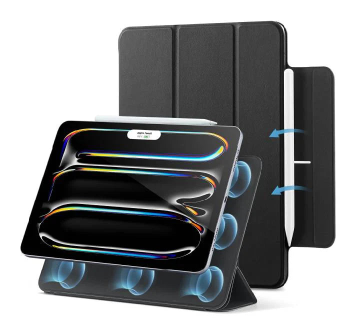 غطاء ESR ريبوند مغناطيسي متوافق مع iPad Pro 11 (موديل 2024) - أسود | ESR Rebound Magnetic Case, Compatible with iPad Pro 11 2024 - Black