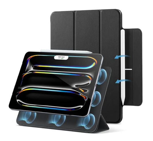 غطاء ESR ريبوند مغناطيسي متوافق مع iPad Pro 11 (موديل 2024) - أسود | ESR Rebound Magnetic Case, Compatible with iPad Pro 11 2024 - Black
