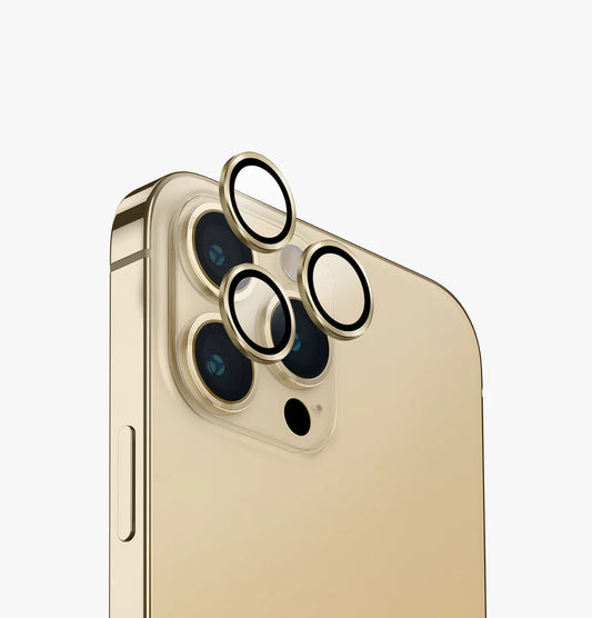 UNIQ OPTIX IPHONE 14 PRO / 14 PRO MAX (2022) CAMERA LENS PROTECTOR - CHAMPAGNE (GOLD) - يونيك أوبتكس آيفون 14 برو / 14 برو ماكس (2022) حماية عدسة الكاميرا - شامبانيا (ذهبي)
