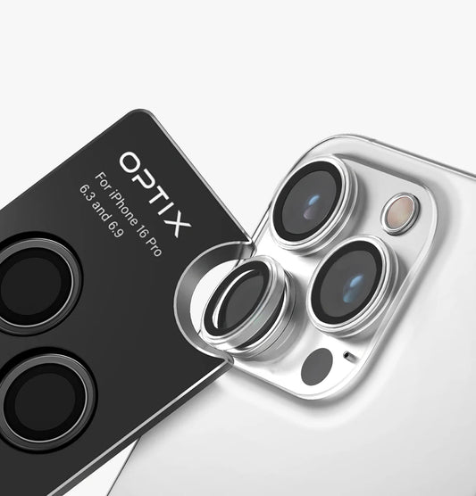 UNIQ OPTIX IPHONE (2023) 6.1 / 6.7 CAMERA LENS PROTECTOR - CRYSTAL CLEAR (CLEAR) - يونيك أوبتكس آيفون (2023) 6.1 / 6.7 حماية عدسة الكاميرا - كريستال كلير (شفاف)