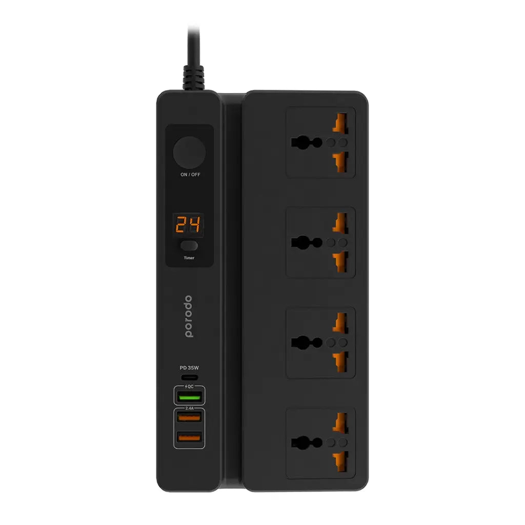 Porodo Multi-Function Socket Digital Timer