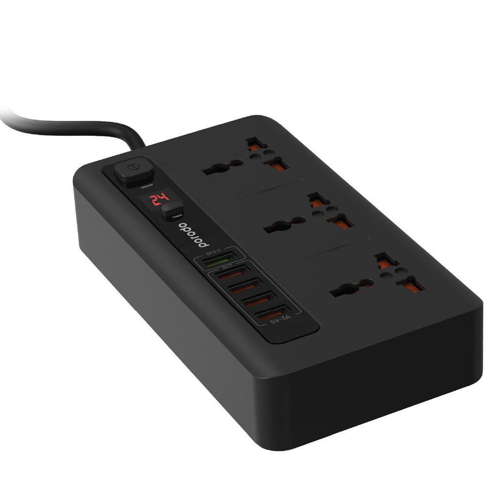 PORODO POWER SOCKET&USB HUB
