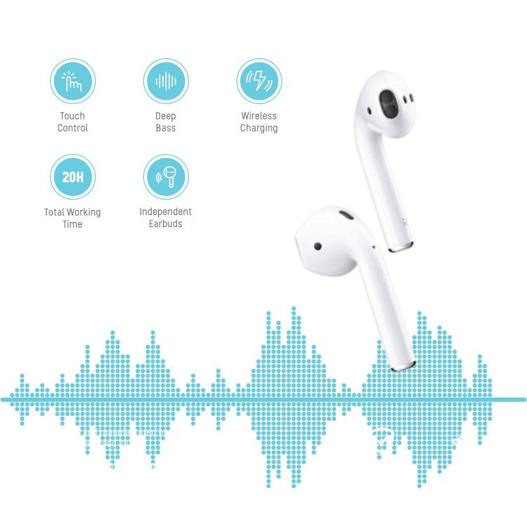Porodo Blue Deep Bass Wireless Earbuds Pro 2 bk