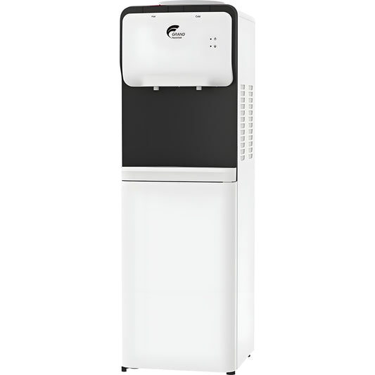 Hot & Cool Water Dispenser 420W (White + Black) - موزع ماء ساخن وبارد 420 واط (أبيض + أسود)