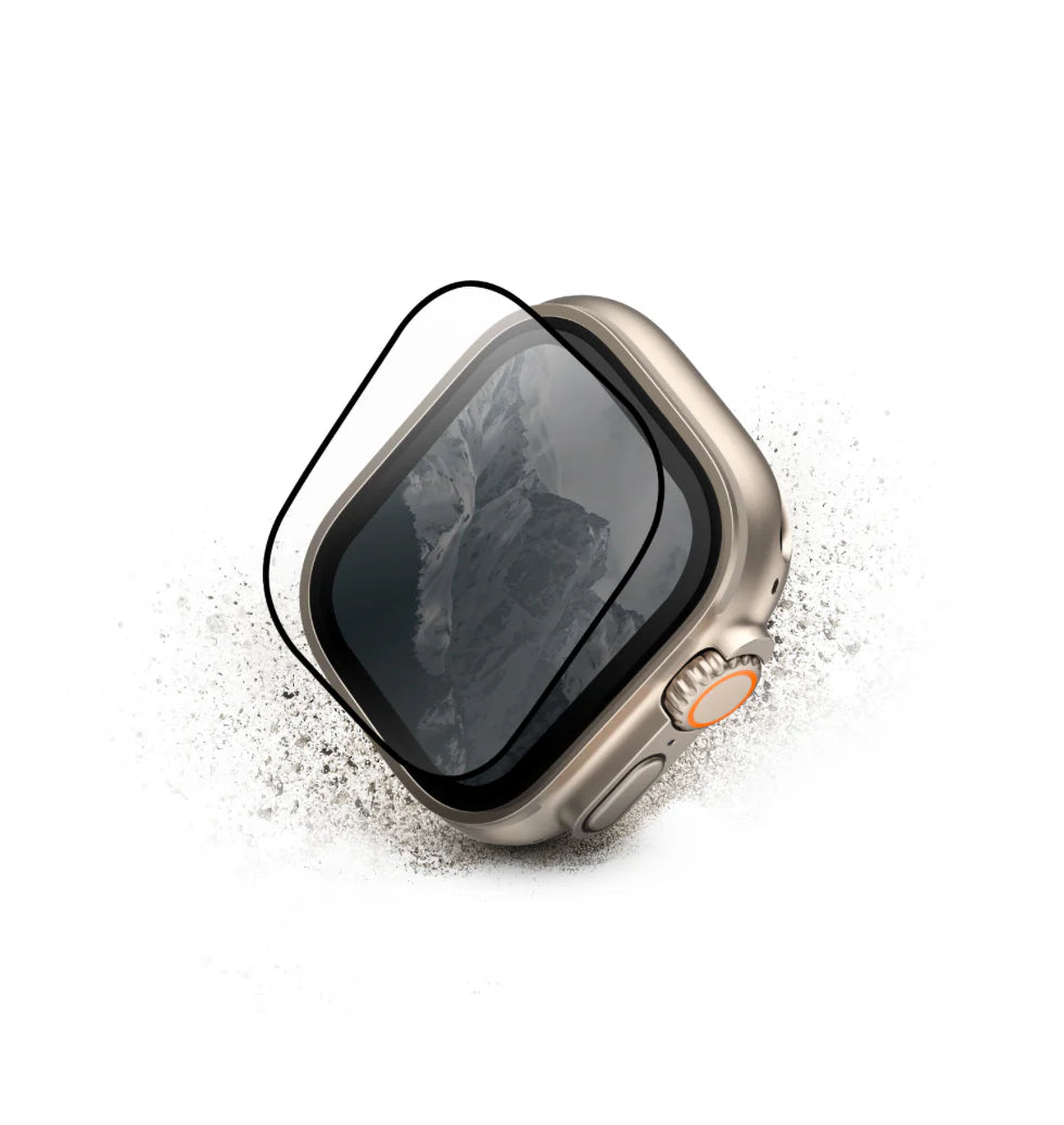 UNIQ OPTIX VIVID CLEAR WATCH ULTRA GLASS SCREEN PROTECTOR - يونيك أوبتكس فيفيد كلير ووتش ألترا زجاج حماية الشاشة