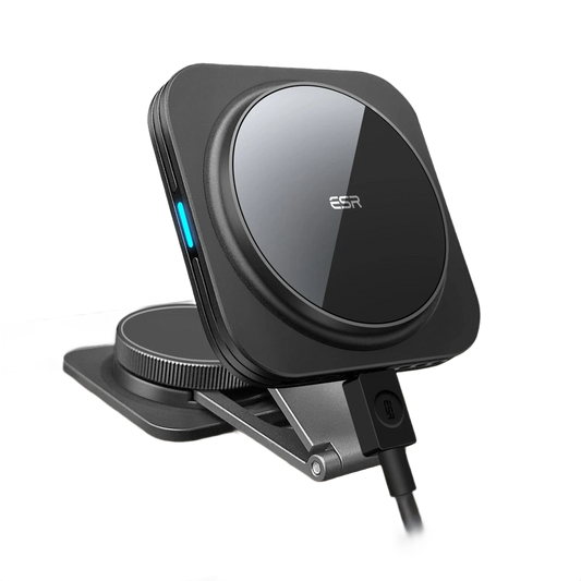 شاحن لاسلكي ESR هالو لوك مغناطيسي - أزرق منتصف الليل | ESR HaloLock Magnetic Wireless Charger - Midnight Blue