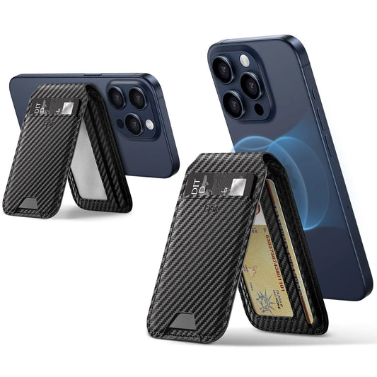 محفظة واقفة ESR هالو لوك جيو - فايبر كربوني | ESR HaloLock Geo Wallet Stand, Carbon Fiber