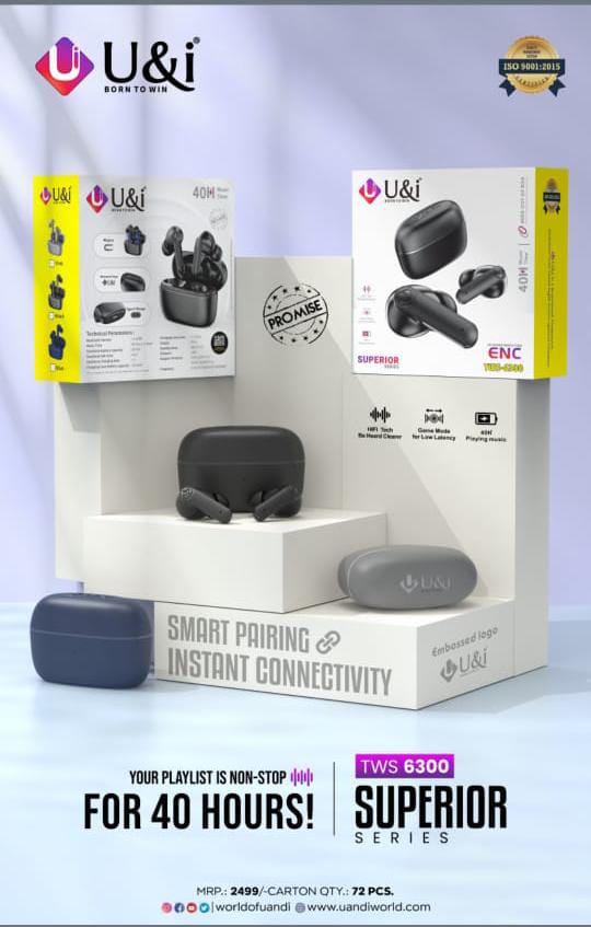 TWS Superior Series 6300 Earbuds with High-Quality Sound