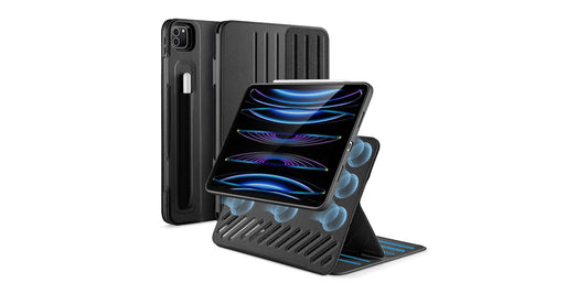 غطاء ESR شيفت مغناطيسي متوافق مع iPad Pro 12.9 (موديل 2024) - أسود | ESR Shift Magnetic Case, Compatible with iPad Pro 12.9 2024 - Black
