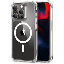 غطاء ESR إير أرمور (هالو لوك)، متوافق مع iPhone 15 Pro - شفاف | ESR Air Armor Clear Case (HaloLock), Compatible with iPhone 15 Pro, Clear