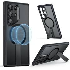 غطاء ESR فليكس ستاند (هالو لوك) متوافق مع جالكسي S24 ألترا - أسود مطفي | ESR Boost Flickstand Case (HaloLock), Compatible with Galaxy S24 Ultra - Frosted Black